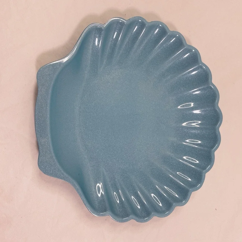 HOME / Melamine Salad Plate / Shell / Blue
